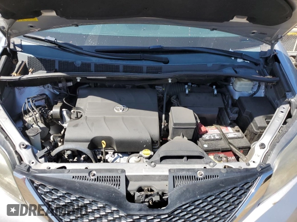 2015 Toyota Sienna SE with VIN 5TDXK3DC7FS546041, listed as a Copart auction lot 53992165 with 106,259 mi miles and Salvage Title. Bid and sale history available at carsss.com. Image 12.