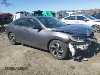 2021 Honda Insight EX with VIN 19XZE4F52ME011002, listed as a Copart auction lot 51849355 with 104,298 mi miles and Salvage Title. Bid and sale history available at carsss.com. Image 4.