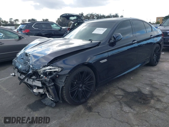 2014 BMW 5 Series 535i with VIN WBA5B1C51ED476896, listed as a IAAI auction lot 41442341 with 177,104 mi miles and . Bid and sale history available at DreamBid. Image 2.