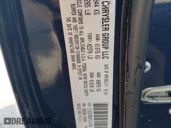 2015 Dodge Dart SXT with VIN 1C3CDFBB8FD141438, listed as a Copart auction lot 50572905 with Not Provided miles and Salvage Title. Bid and sale history available at DreamBid. Image 13.