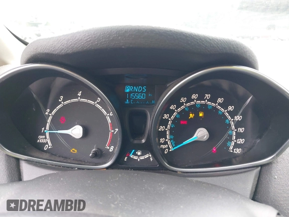 2019 Ford Fiesta SE with VIN 3FADP4EJ9KM156808, listed as a IAAI auction lot 41794629 with 115,560 mi miles. Bid and sale history available at carsss.com. Image 7.
