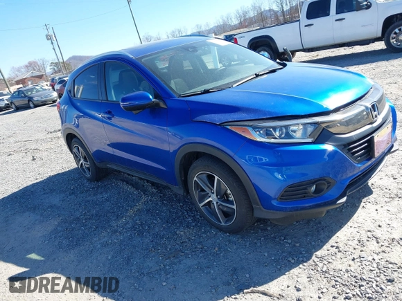 2022 Honda HR-V EX with VIN 3CZRU6H50NM765075, listed as a IAAI auction lot 41790465 with 75,144 mi miles. Bid and sale history available at carsss.com. Image 1.
