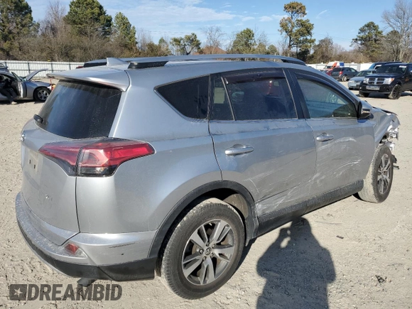 2018 Toyota RAV4 XLE with VIN JTMWFREV9JJ209010, listed as a Copart auction lot 46638075 with 50,553 mi miles and Salvage Title. Bid and sale history available at DreamBid. Image 3.