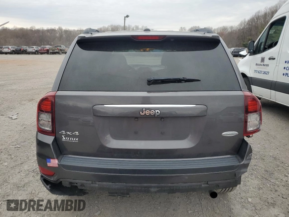 2015 Jeep Compass Latitude with VIN 1C4NJDEB5FD426904, listed as a Copart auction lot 50325505 with 47,064 mi miles and Salvage Title. Bid and sale history available at carsss.com. Image 6.