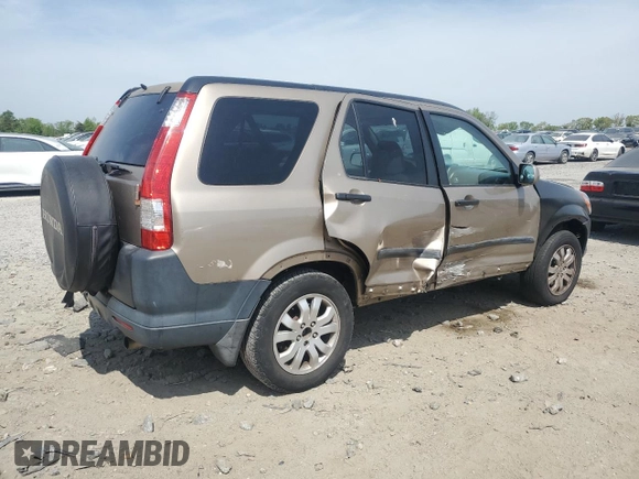 2005 Honda CR-V EX with VIN SHSRD78865U320729, listed as a Copart auction lot 54406435 with 206,351 mi miles and Salvage Title. Bid and sale history available at DreamBid. Image 3.