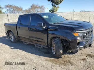 2023 Chevrolet Silverado 1500 Custom with VIN 3GCPDBEK1PG114913, listed as a Copart auction lot 45879175 with Not Provided miles and Salvage Title. Bid and sale history available at DreamBid. Image 4.
