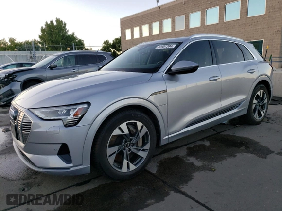 2022 Audi e-tron Premium with VIN WA1AAAGE3NB023738, listed as a Copart auction lot 72651284 with 35,531 mi miles and Salvage Title. Bid and sale history available at DreamBid. Image 1.