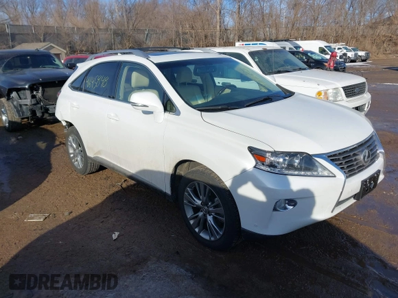 2014 Lexus RX 350 with VIN JTJBK1BA5E2036886, listed as a IAAI auction lot 41645848 with 36,558 mi miles and . Bid and sale history available at DreamBid. Image 1.