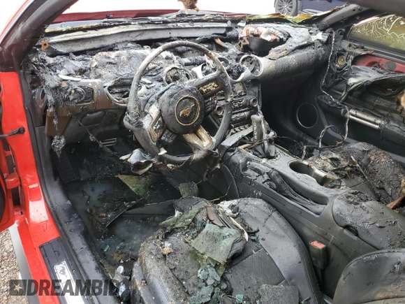 2018 Ford Mustang GT z VIN 1FA6P8CF6J5128497, wystawiony jako Copart lot #55982685 z przebiegiem Nie podano mil oraz Szkoda całkowita • Salvage title. Historia ofert i sprzedaży dostępna na DreamBid. Obrazek 8.