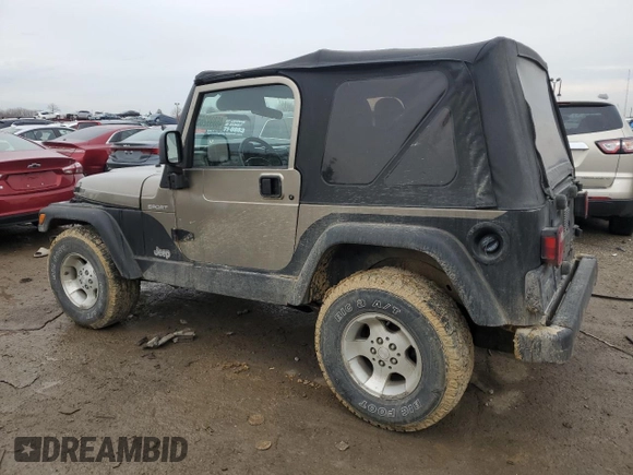 2003 Jeep Wrangler Sport with VIN 1J4FA49S33P345306, listed as a Copart auction lot 46899265 with 143,858 mi miles and Clean Title. Bid and sale history available at carsss.com. Image 2.