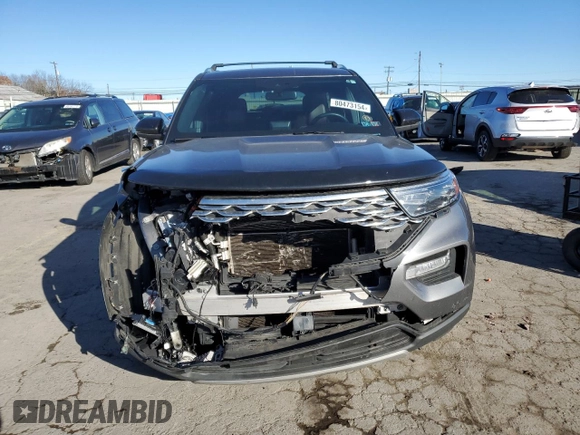 2022 Ford Explorer Platinum with VIN 1FM5K8HW9NNA06098, listed as a Copart auction lot 80473154 with 163,613 mi miles and Salvage Title. Bid and sale history available at carsss.com. Image 5.