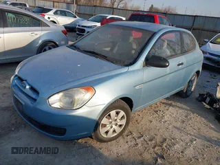 2008 Hyundai Accent GS with VIN KMHCM36C68U103086, listed as a IAAI auction lot 41792536 with 100,721 mi miles. Bid and sale history available at carsss.com. Image 2.