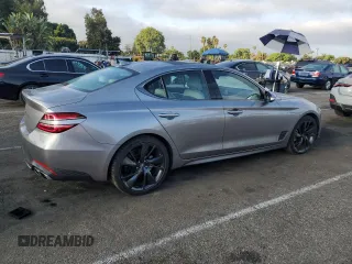 2023 Genesis G70 2.0T with VIN KMTG34TA0PU120788, listed as a Copart auction lot 68816274 with 9,481 mi miles and Salvage Title. Bid and sale history available at DreamBid. Image 3.