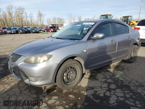 2005 Mazda 3 i with VIN JM1BK12F751242280, listed as a Copart auction lot 84316214 with 222,131 mi miles and Salvage Title. Bid and sale history available at DreamBid. Image 1.