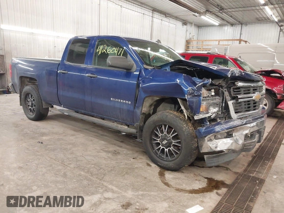 2014 Chevrolet Silverado 1500 LT with VIN 1GCVKREC2EZ155062, listed as a IAAI auction lot 41260471 with 135,762 mi miles and . Bid and sale history available at DreamBid. Image 1.