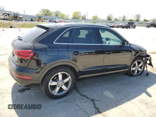 2015 Audi Q3 Premium Plus with VIN WA1BFCFS1FR004865, listed as a Copart auction lot 53348405 with 130,521 mi miles and Salvage title. Bid and sale history available at DreamBid. Image 3.