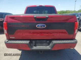 2018 Ford F-150 XL with VIN 1FTEW1E59JFE69696, listed as a Copart auction lot 55528584 with 77,186 mi miles and Salvage Title. Bid and sale history available at carsss.com. Image 6.