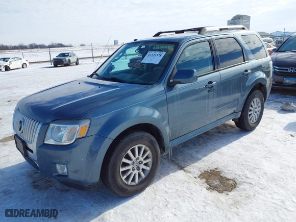 2010 Mercury Mariner Premier with VIN 4M2CN8HG7AKJ29786, listed as a IAAI auction lot 41323378 with 126,592 mi miles. Bid and sale history available at carsss.com. Image 2.