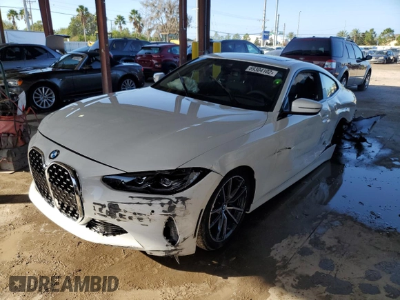 2023 BMW 4 Series 430i with VIN WBA53AP08PCL64956, listed as a Copart auction lot 69304102 with 197 mi miles and . Bid and sale history available at DreamBid. Image 1.