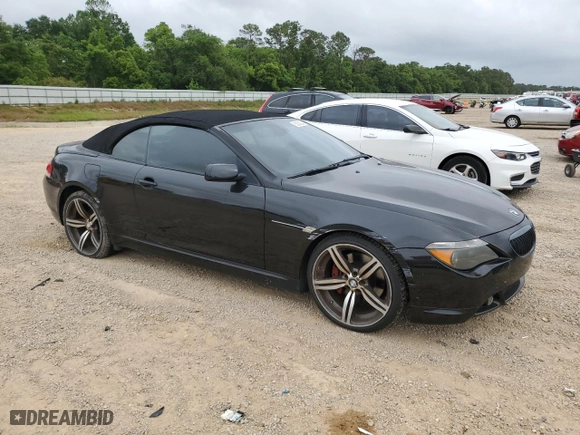 2004 BMW 6 Series 645Ci with VIN WBAEK73424B322248, listed as a Copart auction lot 53040994 with 134,604 mi miles and Salvage Title. Bid and sale history available at carsss.com. Image 4.