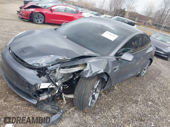 2023 Tesla Model 3 with VIN 5YJ3E1EAXPF693693, listed as a IAAI auction lot 41709704 with 12,473 mi miles and . Bid and sale history available at DreamBid. Image 19.