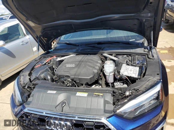 2022 Audi A5 Sportback S line Premium with VIN WAUDACF56NA023574, listed as a Copart auction lot 73825024 with 0 mi miles and Salvage Title. Bid and sale history available at carsss.com. Image 11.