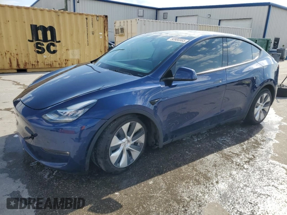 2022 Tesla Model Y Long Range with VIN 7SAYGAEE2NF390507, listed as a Copart auction lot 50986965 with 48,027 mi miles and Non Repairable. Bid and sale history available at DreamBid. Image 1.