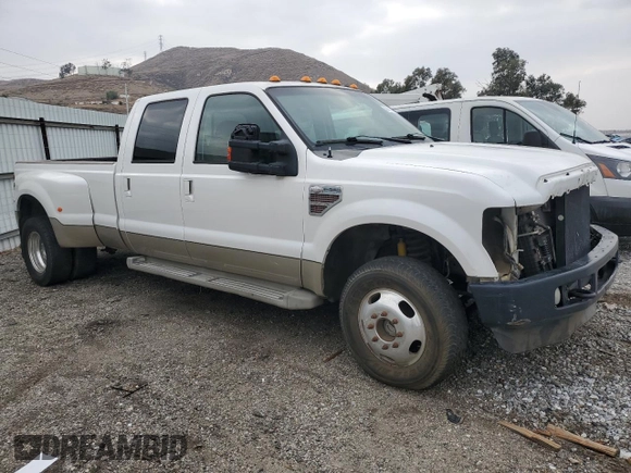2010 Ford F-350 XL with VIN 1FTWW3DR4AEA57907, listed as a Copart auction lot 43471945 with 121,505 mi miles and Salvage title. Bid and sale history available at DreamBid. Image 4.