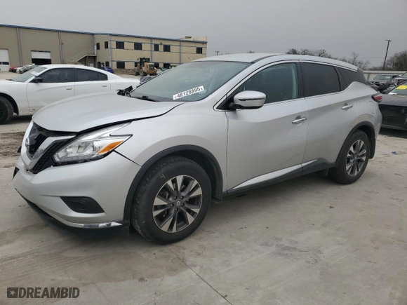2016 Nissan Murano S with VIN 5N1AZ2MHXGN167898, listed as a Copart auction lot 48128895 with 83,882 mi miles and Salvage Title. Bid and sale history available at carsss.com. Image 1.