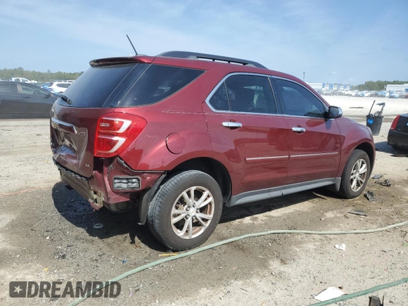 2017 Chevrolet Equinox LT with VIN 2GNALCEKXH1500536, listed as a Copart auction lot 55671625 with 213,413 mi miles and Salvage Title. Bid and sale history available at DreamBid. Image 3.