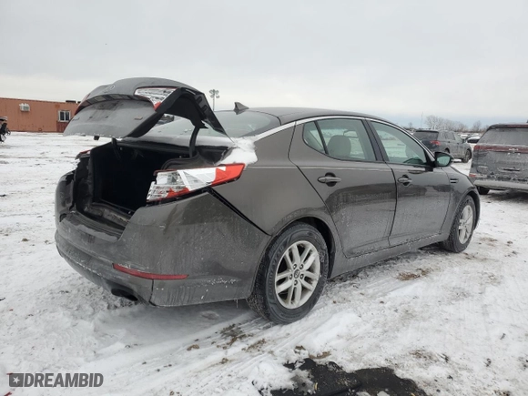 2011 Kia Optima LX with VIN KNAGM4A77B5186922, listed as a Copart auction lot 45537365 with 142,430 mi miles and Salvage Title. Bid and sale history available at carsss.com. Image 3.