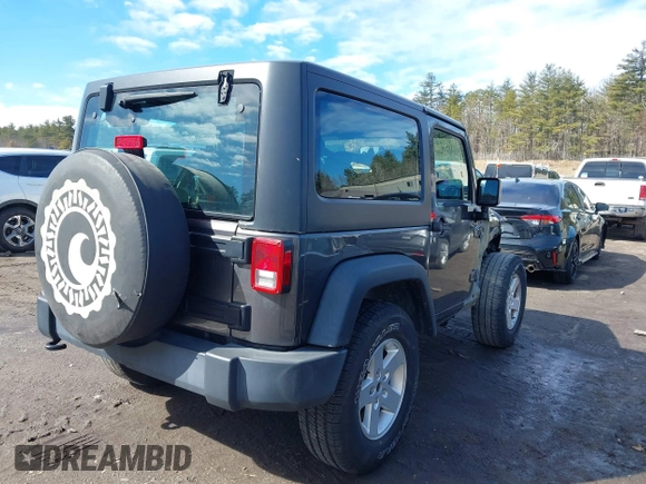 2017 Jeep Wrangler Sport with VIN 1C4AJWAG4HL722176, listed as a IAAI auction lot 41699752 with 72,491 mi miles and . Bid and sale history available at DreamBid. Image 4.