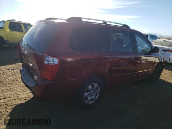 2007 Kia Sedona EX with VIN KNDMB233X76109232, listed as a Copart auction lot 77384063 with 208,774 mi miles and Clean Title. Bid and sale history available at carsss.com. Image 3.