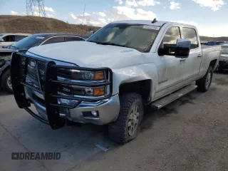 2015 Chevrolet Silverado 3500HD LTZ with VIN 1GC4K0E80FF652021, listed as a Copart auction lot 46322705 with 111,745 mi miles and Salvage Title. Bid and sale history available at carsss.com. Image 1.
