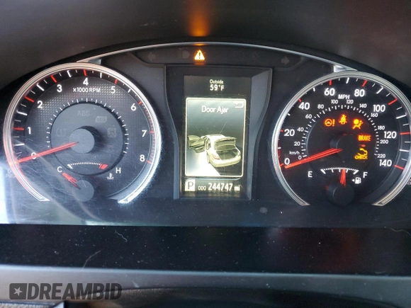 2017 Toyota Camry XLE with VIN 4T1BF1FK4HU285582, listed as a Copart auction lot 43644925 with 244,747 mi miles and Salvage Title. Bid and sale history available at carsss.com. Image 9.