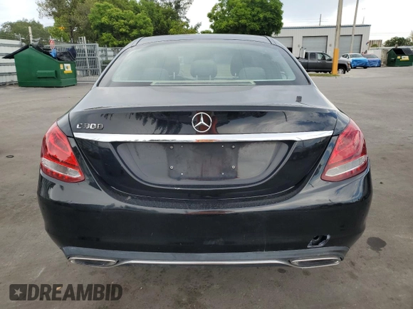 2017 Mercedes-Benz C 300 with VIN 55SWF4JB1HU233784, listed as a Copart auction lot 62966235 with 110,834 mi miles and Clean title. Bid and sale history available at DreamBid. Image 6.