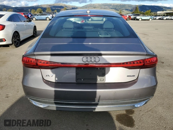 2019 Audi A7 Prestige with VIN WAUS2AF22KN058454, listed as a Copart auction lot 45555485 with 44,306 mi miles and Salvage Title. Bid and sale history available at carsss.com. Image 6.