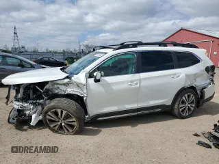 2021 Subaru Ascent Limited z VIN 4S4WMAPDXM3447545, wystawiony jako Copart lot #56327535 z przebiegiem Nie podano mil oraz Szkoda całkowita • Salvage title. Historia ofert i sprzedaży dostępna na DreamBid. Obrazek 1.
