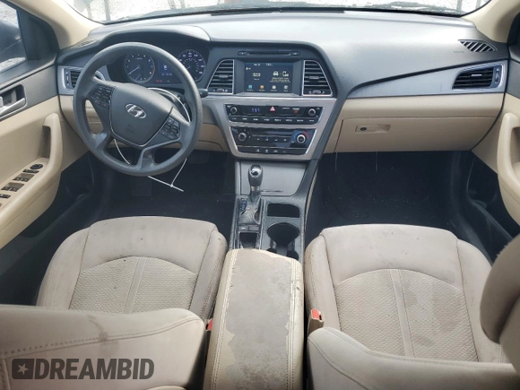2016 Hyundai Sonata 2.4L with VIN 5NPE24AF7GH307432, listed as a Copart auction lot 54595575 with 142,395 mi miles and Clean Title. Bid and sale history available at carsss.com. Image 8.