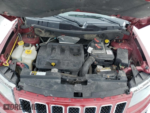 2017 Jeep Compass 75th Anniversary Edition with VIN 1C4NJDBB7HD104465, listed as a Copart auction lot 47433735 with 97,375 mi miles and Salvage Title. Bid and sale history available at carsss.com. Image 12.