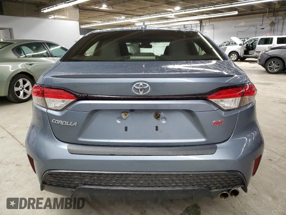 2021 Toyota Corolla SE with VIN JTDP4MCE7MJ058723, listed as a Copart auction lot 48381085 with 49,247 mi miles and Salvage Title. Bid and sale history available at carsss.com. Image 6.