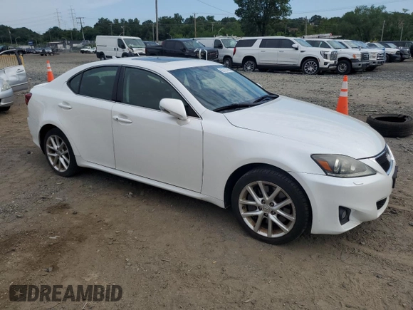 2012 Lexus IS 350 with VIN JTHCE5C20C5002247, listed as a Copart auction lot 65723745 with 211,445 mi miles and Clean title. Bid and sale history available at DreamBid. Image 4.