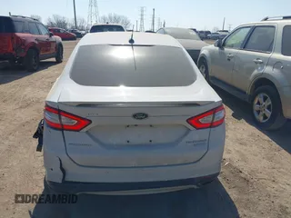 2015 Ford Fusion Titanium with VIN 3FA6P0K90FR282320, listed as a IAAI auction lot 41777384 with 154,204 mi miles. Bid and sale history available at carsss.com. Image 16.