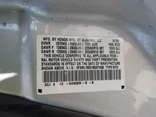 2004 Honda Odyssey EX z VIN 5FNRL18624B007438, wystawiony jako IAAI lot #42441043 z przebiegiem 208 480 mil mil oraz . Historia ofert i sprzedaży dostępna na DreamBid. Obrazek 9.