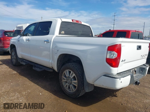 2015 Toyota Tundra 4WD Truck Platinum with VIN 5TFAW5F12FX480655, listed as a IAAI auction lot 41391026 with 111,066 mi miles. Bid and sale history available at carsss.com. Image 3.