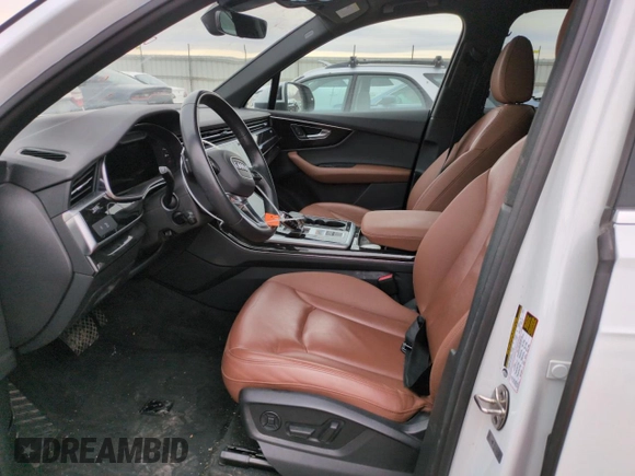 2021 Audi Q7 Premium with VIN WA1AJAF71MD023923, listed as a Copart auction lot 42857925 with 81,346 mi miles and Salvage Title. Bid and sale history available at carsss.com. Image 7.