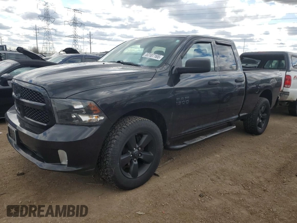 2018 Ram 1500 Express with VIN 1C6RR7FGXJS298063, listed as a Copart auction lot 53107165 with 132,876 mi miles and Salvage title. Bid and sale history available at DreamBid. Image 1.