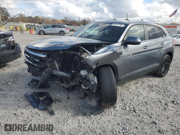 2023 Volkswagen Atlas SE z VIN 1V2WE2CA2PC200204, wystawiony jako Copart lot #85507754 z przebiegiem 50 260 mil mil oraz Szkoda całkowita • Salvage title. Historia ofert i sprzedaży dostępna na DreamBid. Obrazek 1.