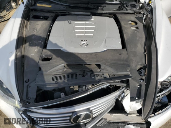 2016 Lexus LS 460 with VIN JTHBL5EF5G5141054, listed as a Copart auction lot 83382144 with 98,592 mi miles and Salvage title. Bid and sale history available at DreamBid. Image 12.