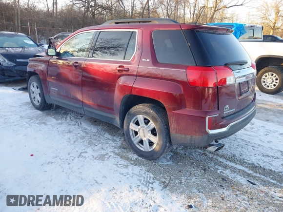 2016 GMC Terrain SLE with VIN 2GKALNEK5G6200638, listed as a IAAI auction lot 41357632 with 124,130 mi miles. Bid and sale history available at carsss.com. Image 3.